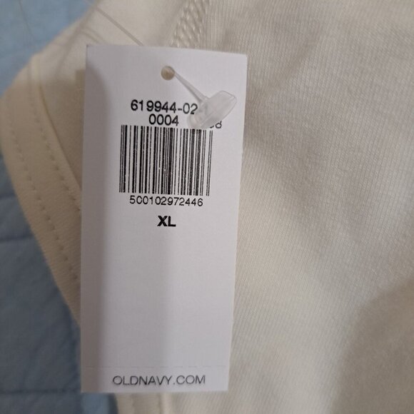 Old NavyWomen's XL Beige PowerChill Strappy Bodysuit Shelf Bra Adjustable Straps - Picture 9 of 10